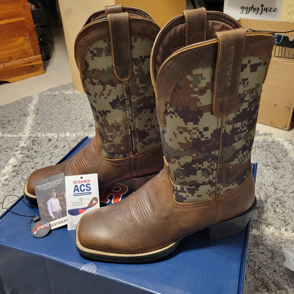 Durango Westward Camo Cowboy Boots